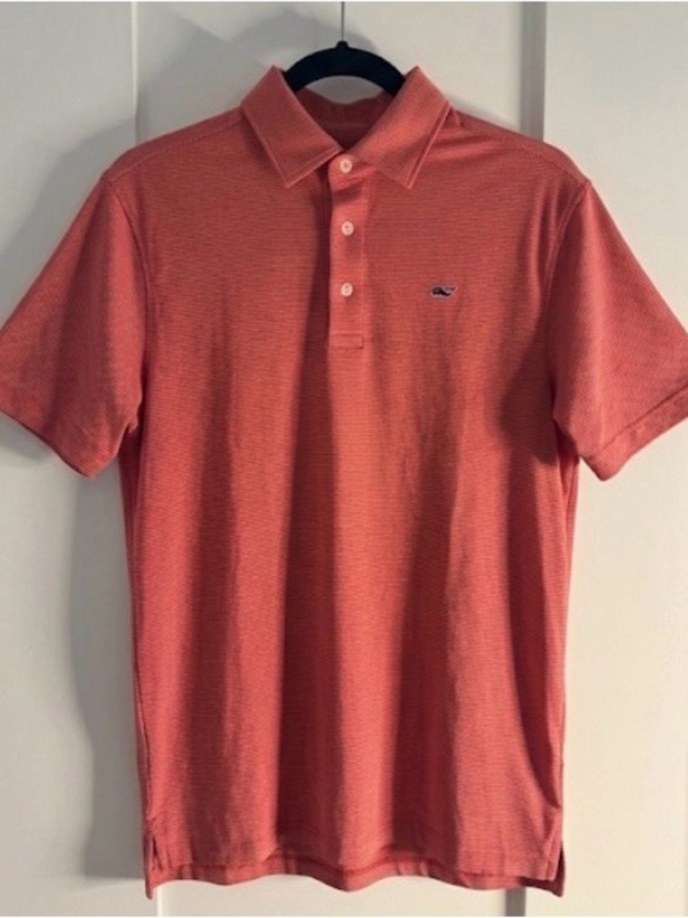 Vineyard Vines Coral-Red Short Sleeve Polo